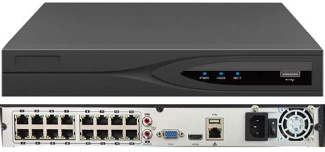 H.265; 16 Channel; 2 Bay; 16x POE; 1x HDMI; Onvif; Deep Search NVR